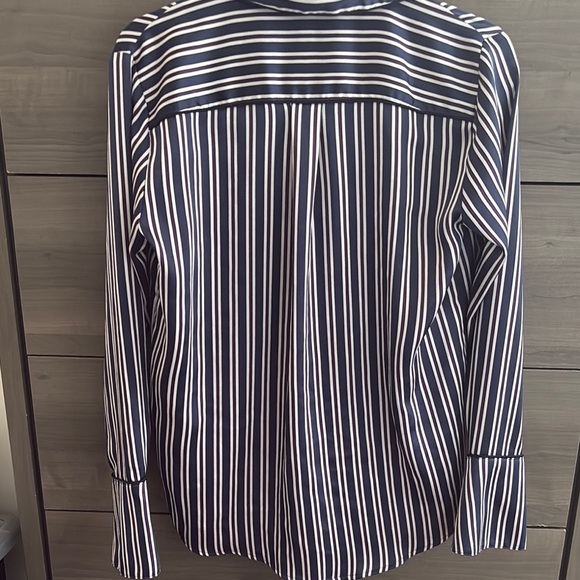 Banana Republic Navy and White Striped Shirt - Picture 6 of 8